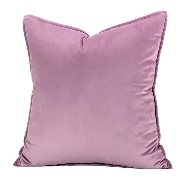 Plush Velvet Throw Pillow Cover 18x18 Inch Beige Hidden Zipper for Couch Bedroom Accent Decor Square Cushion Case Soft Home Textiles