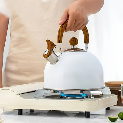 Everyday Kitchen | Whistling Stainless Steel Tea Kettle with Easy Grip Handle | Versatile Stovetop Compatibility for Quick Boiling