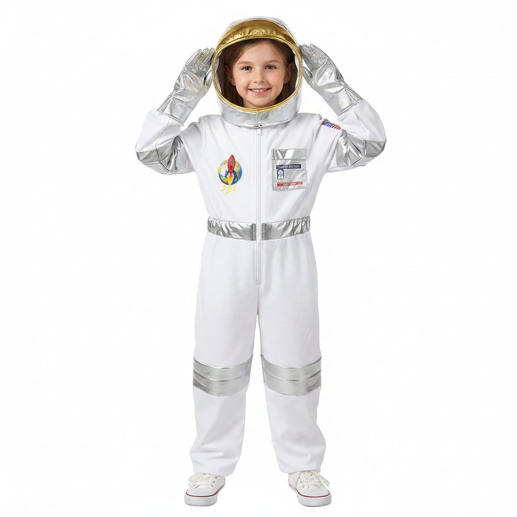 Explorer Kids | Space Explorer Jumpsuit with Bright Astronaut Design | Fun Costume for Creative Adventures