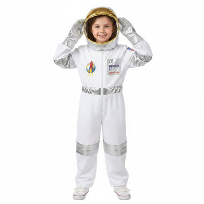 Explorer Kids | Space Explorer Jumpsuit with Bright Astronaut Design | Fun Costume for Creative Adventures