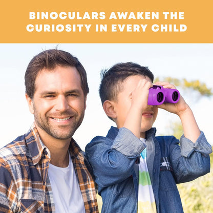Explorer's Choice | Kids Binoculars with 8x21 Magnification | Lightweight & Shockproof for Outdoor Adventures
