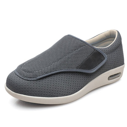 Extra-Wide Adjustable Velcro Shoes for Swollen Feet with Memory Foam Insoles – Breathable Diabetic-Friendly Slip-Resistant Sneakers for