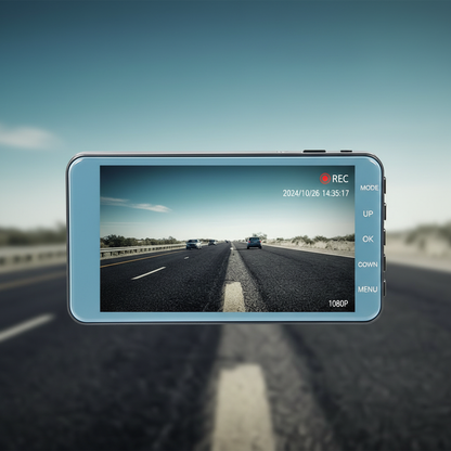 Dash Cam Duo | Caméra embarquée avant et arrière avec vision nocturne | Enregistrement HD 1080P pour une sécurité renforcée