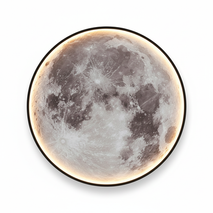Dimmable LED Moon Wall Sconce with Remote | Adjustable 3000K–6000K Lighting for Bedroom Living Room Hallway | Alloy Fixture Covers 108–162 s