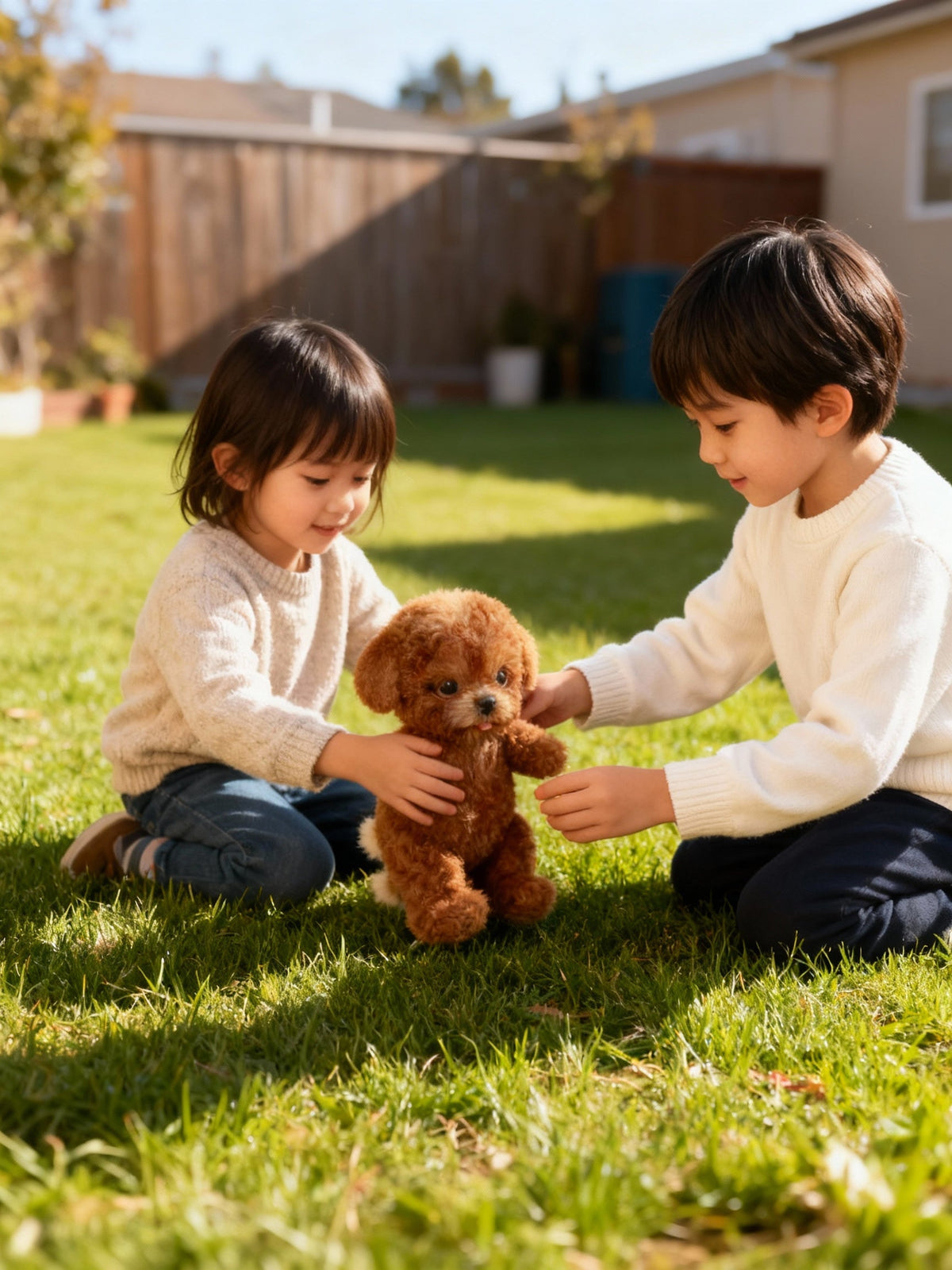 Robotic Plush Puppy Toy That Walks Barks Wags Tail Battery Powered Interactive Dog for Kids Toddlers Girls Boys Pet Companion Gift