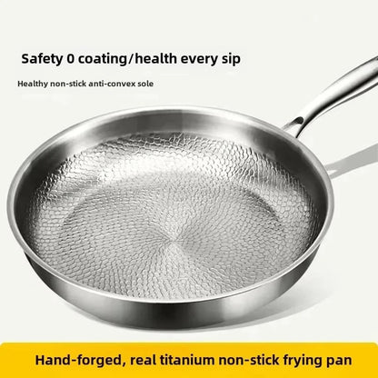 Durable Scratch-Resistant Skillet - Titanium Non-Stick Frying Pan for Even Heating