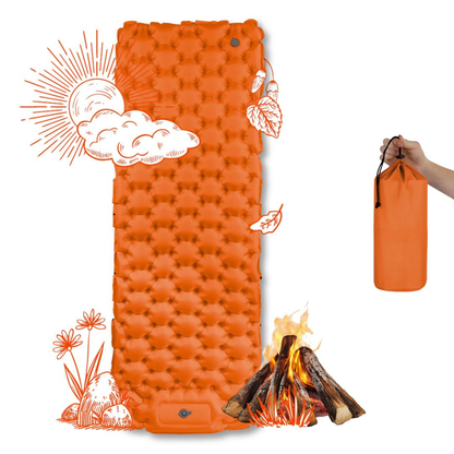 Tapis de couchage de camping léger avec pompe intégrée