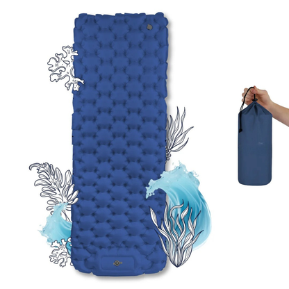 Tapis de couchage de camping léger avec pompe intégrée