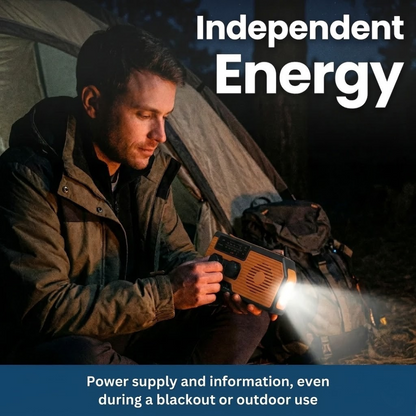 Kit radio d'urgence portable à énergie solaire