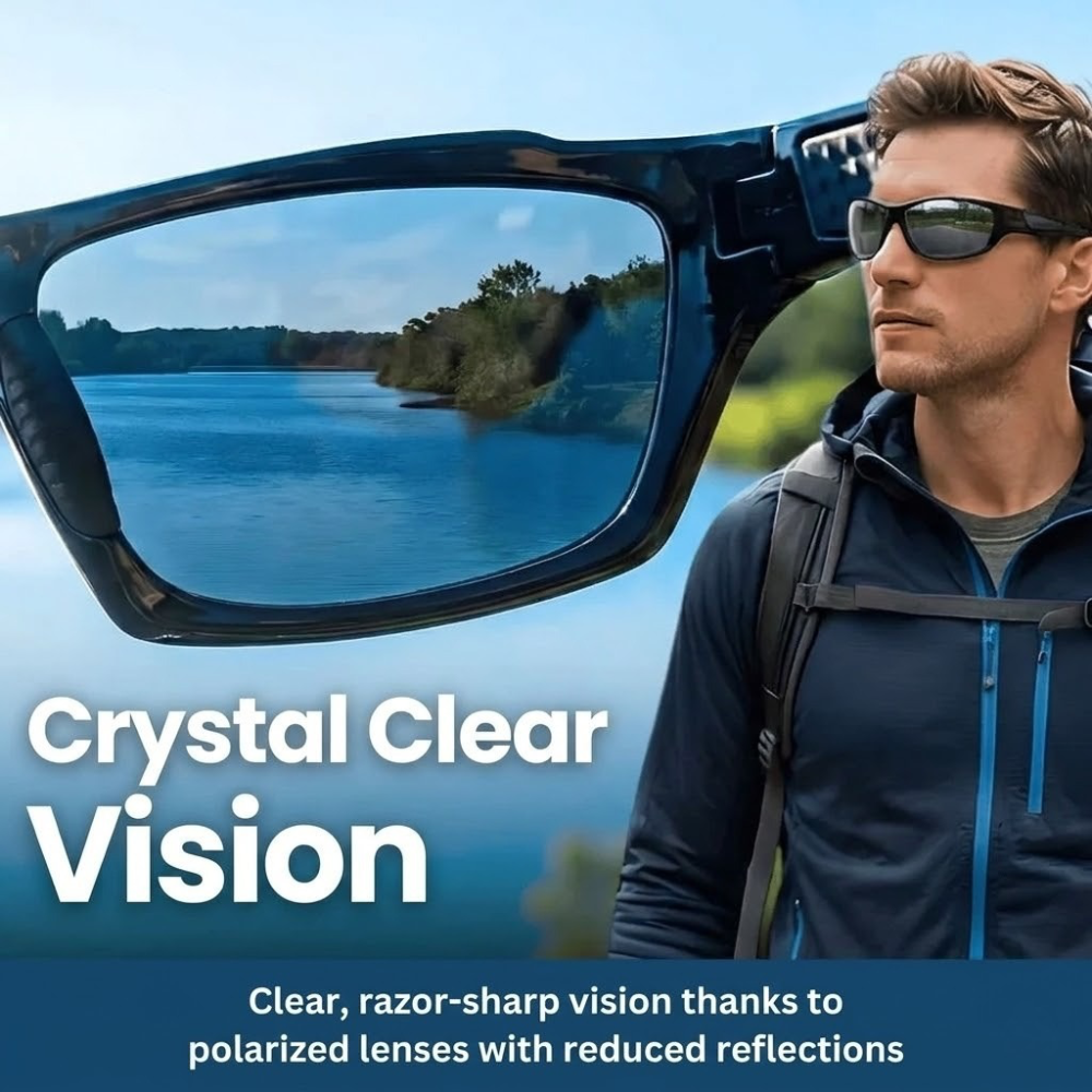Lunettes de soleil de sport polarisées haut de gamme pour hommes