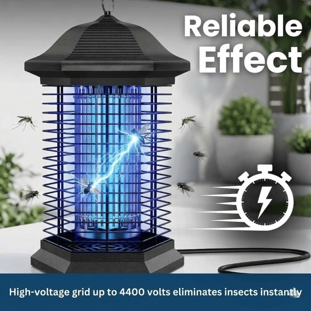 Lampe anti-insectes efficace à lumière UV