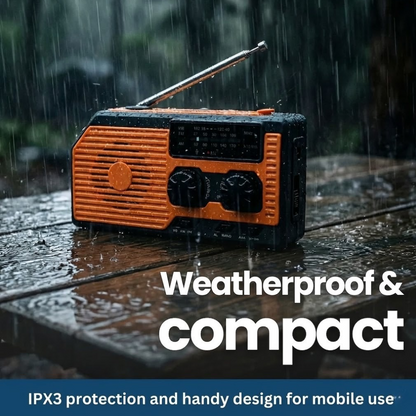 Kit radio d'urgence portable à énergie solaire