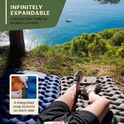 Tapis de couchage de camping léger avec pompe intégrée