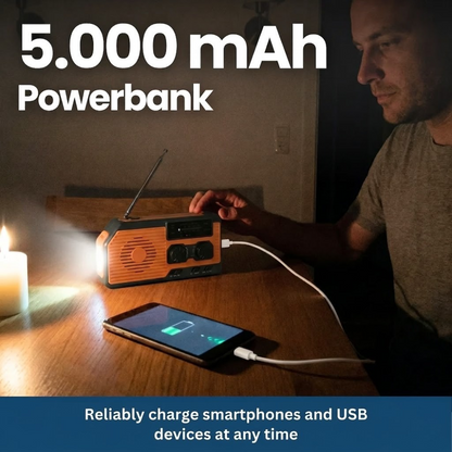 Kit radio d'urgence portable à énergie solaire
