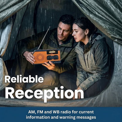 Kit radio d'urgence portable à énergie solaire