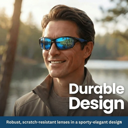 Lunettes de soleil de sport polarisées haut de gamme pour hommes