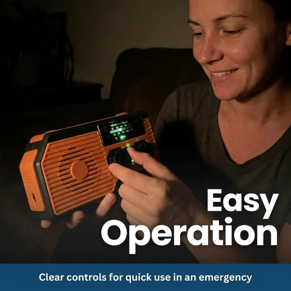 Kit radio d'urgence portable à énergie solaire