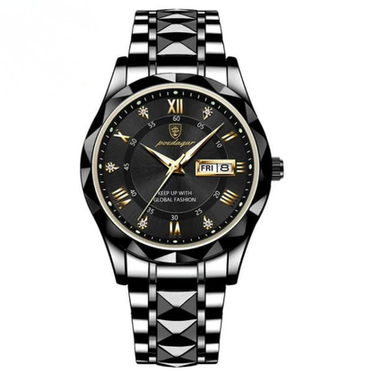 Montre homme premium résistante à l'eau avec cadran lumineux