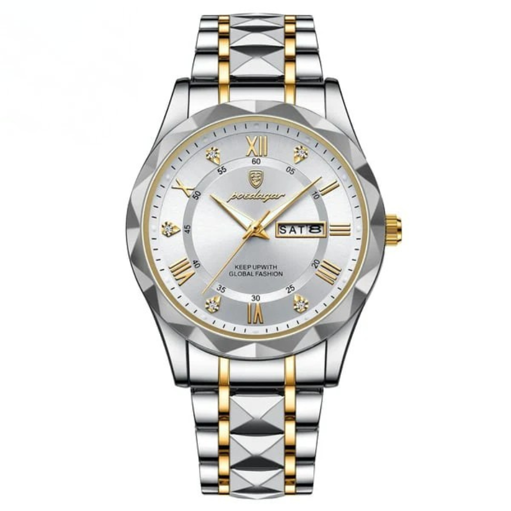 Montre homme premium résistante à l'eau avec cadran lumineux
