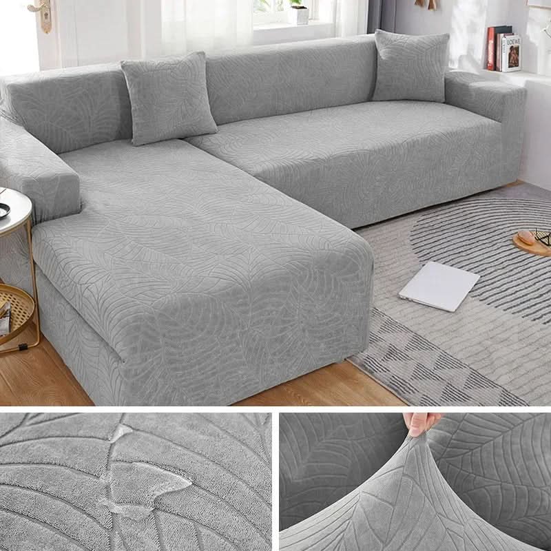 Stretch-Fit Sectional Couch Cover for L-Shape Furniture – Living Room Slipcover Protector for Daily Use