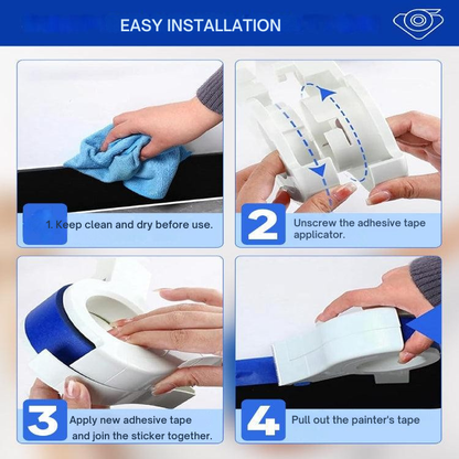 Painter's Tape Applicator Tool for Crisp Edges on Walls Baseboards Ceilings Trim Work Professional Straight Lines Home Painting Projects DIY