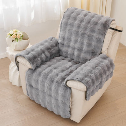 Faux Elegance Recliner Cover - Plush Microfiber, Pet-Friendly