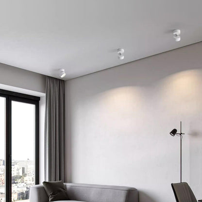 Adjustable LED Ceiling Spotlight in Minimalist Scandinavian Style – Directional Accent Light for Living Room, Gallery, Hallway & Modern
