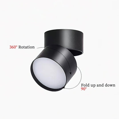 Adjustable LED Ceiling Spotlight in Minimalist Scandinavian Style – Directional Accent Light for Living Room, Gallery, Hallway & Modern