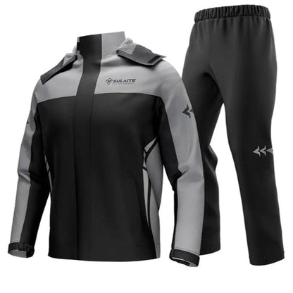 Waterproof Rain Suit Jacket & Pants for Outdoor Protection All-Weather Storm Gear for Biking Hiking Commuting Men Women Unisex
