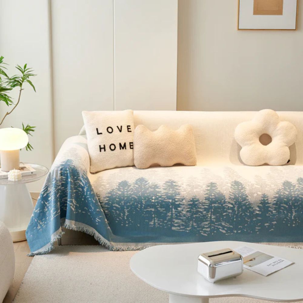 Feleicity Sofa Cover - Forrest tree design, Versatile Couch Protection