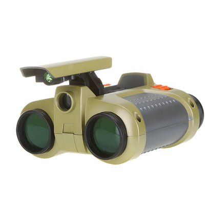 Jumelles de vision nocturne pour enfants, grossissement 4x30, télescope d'exploration extérieur étanche pour le camping, la randonnée, l'observation de la faune, équipement d'aventure