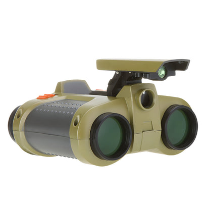 Jumelles de vision nocturne pour enfants, grossissement 4x30, télescope d'exploration extérieur étanche pour le camping, la randonnée, l'observation de la faune, équipement d'aventure