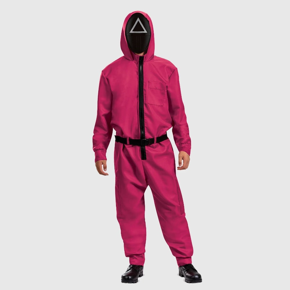 Collection de costumes de fête | Combinaison d'Halloween avec masque et ceinture | Tenue complète pour soirées à thème