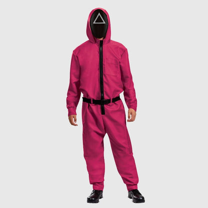 Collection de costumes de fête | Combinaison d'Halloween avec masque et ceinture | Tenue complète pour soirées à thème