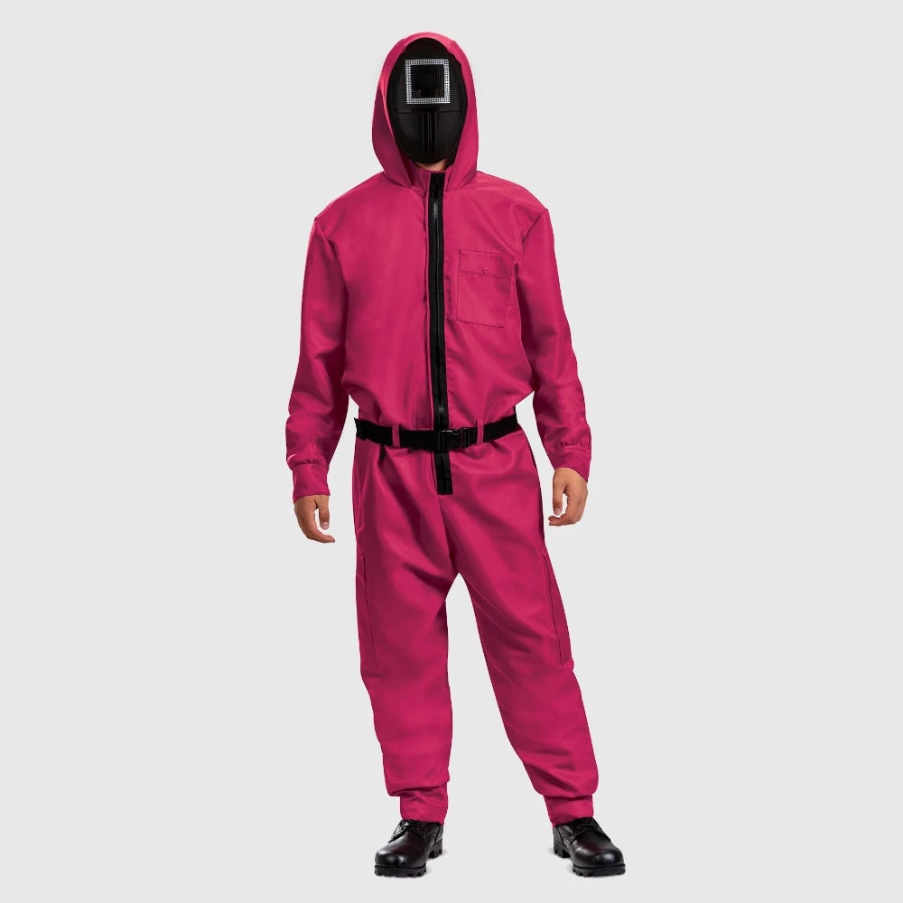 Collection de costumes de fête | Combinaison d'Halloween avec masque et ceinture | Tenue complète pour soirées à thème