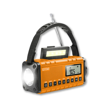 Radio d'urgence solaire portable