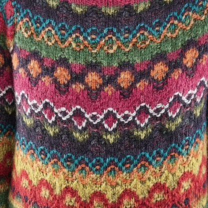Pull classique et confortable à col rond pour femme