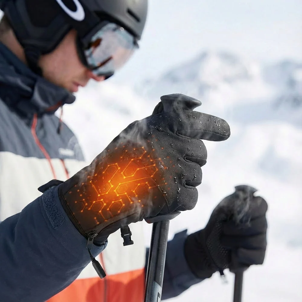 Gants chauffants rechargeables à 3 températures