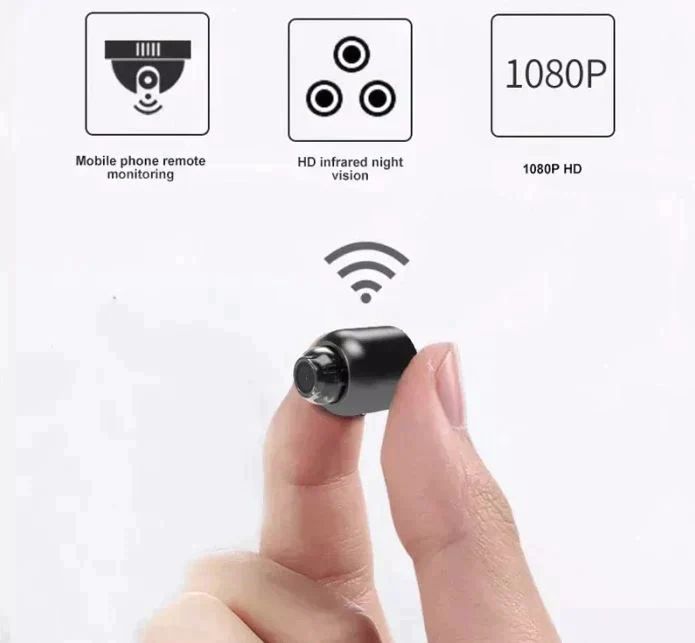 Caméra IP WiFi compacte HD 1080P avec vision nocturne