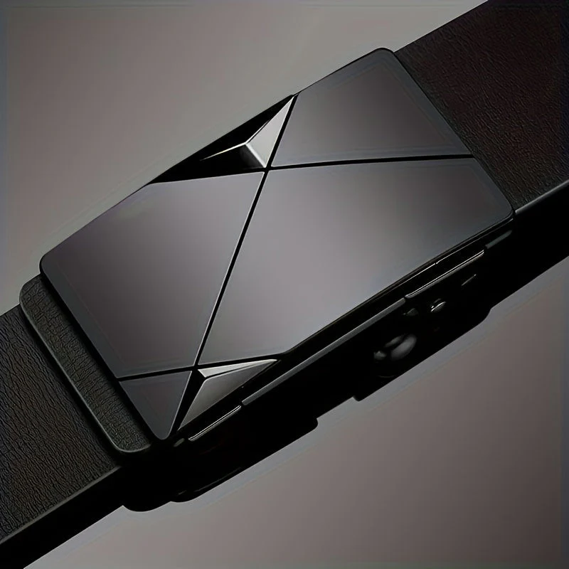 Ceinture classique en cuir ajustable pour homme