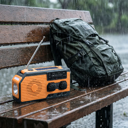 Kit radio d'urgence portable à énergie solaire