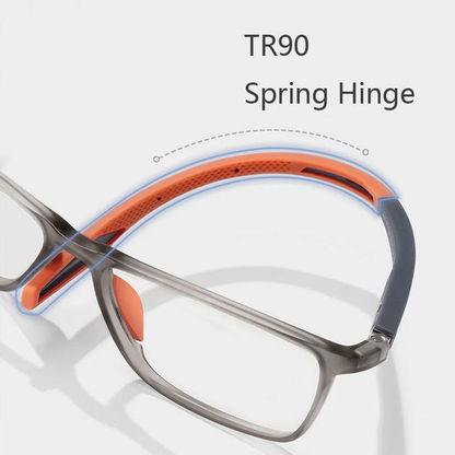 Lunettes de lecture anti-lumière bleue fines pour homme