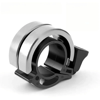 Petite clochette de vélo fine, finition aluminium élégante