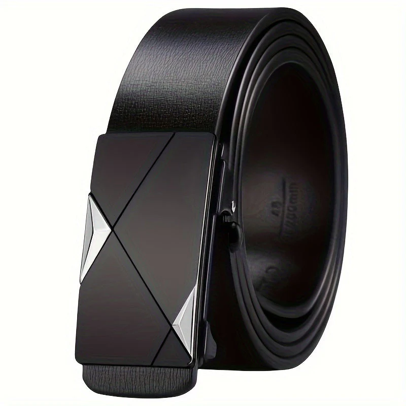Ceinture classique en cuir ajustable pour homme