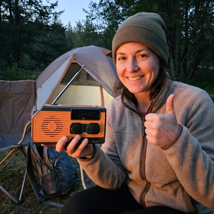 Kit radio d'urgence portable à énergie solaire