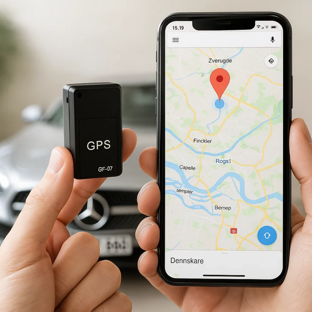 Traceur GPS Compact avec Audio et Support Magnétique
