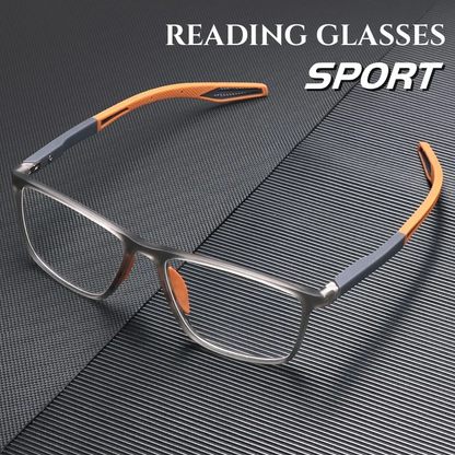 Lunettes de lecture anti-lumière bleue fines pour homme