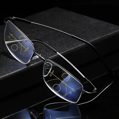 Lunettes de lecture intelligentes adaptatives, protection UV et anti-lumière bleue