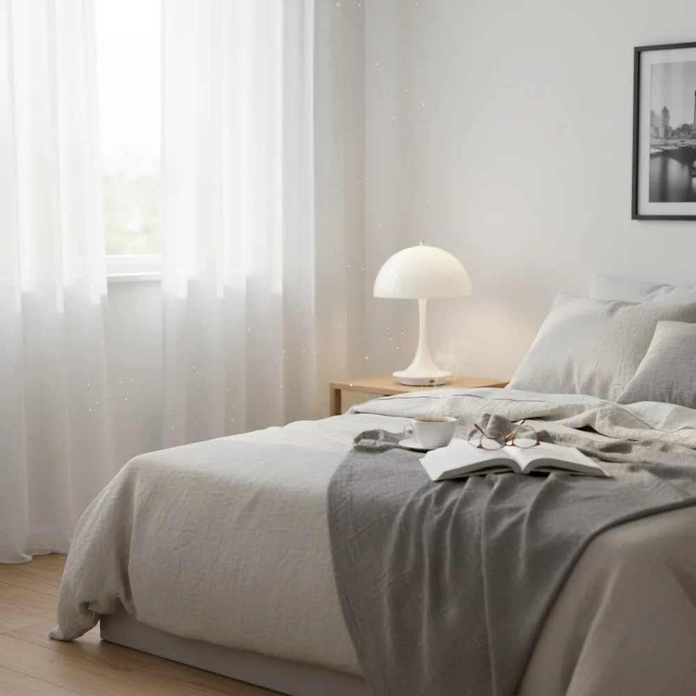 Lampe de table sans fil mince contemporaine
