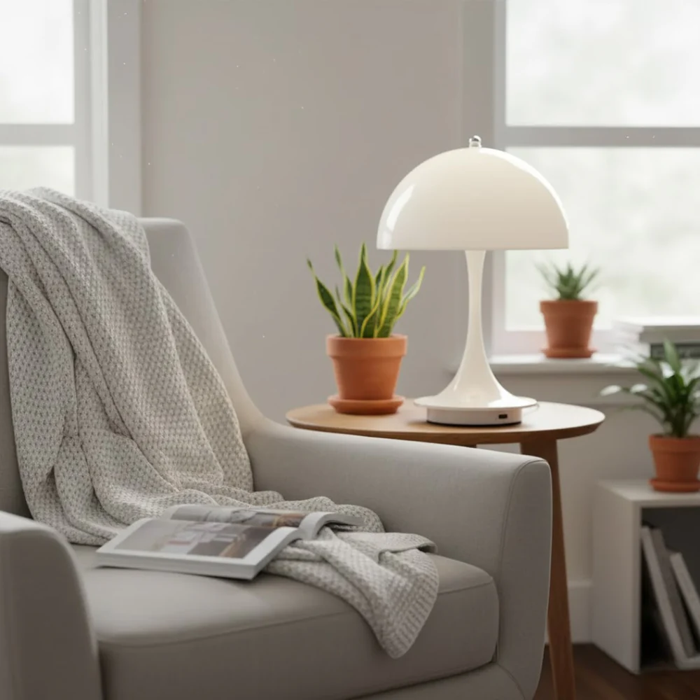 Lampe de table sans fil mince contemporaine